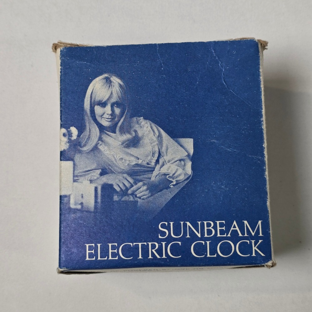 Sunbeam‎ Electric Analog Clock Vintage EB101 Lure Alarm MCM Works Great Shape